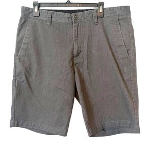 Volcom Men's Charcoal‎ Gray Casual 4 Pocket Flat Front Shorts Waist Size 36